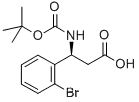Molecular Structure of 500770-75-2 (Boc-(S)-3-amino-3-(2-bromo-phenyl)-propionic acid)